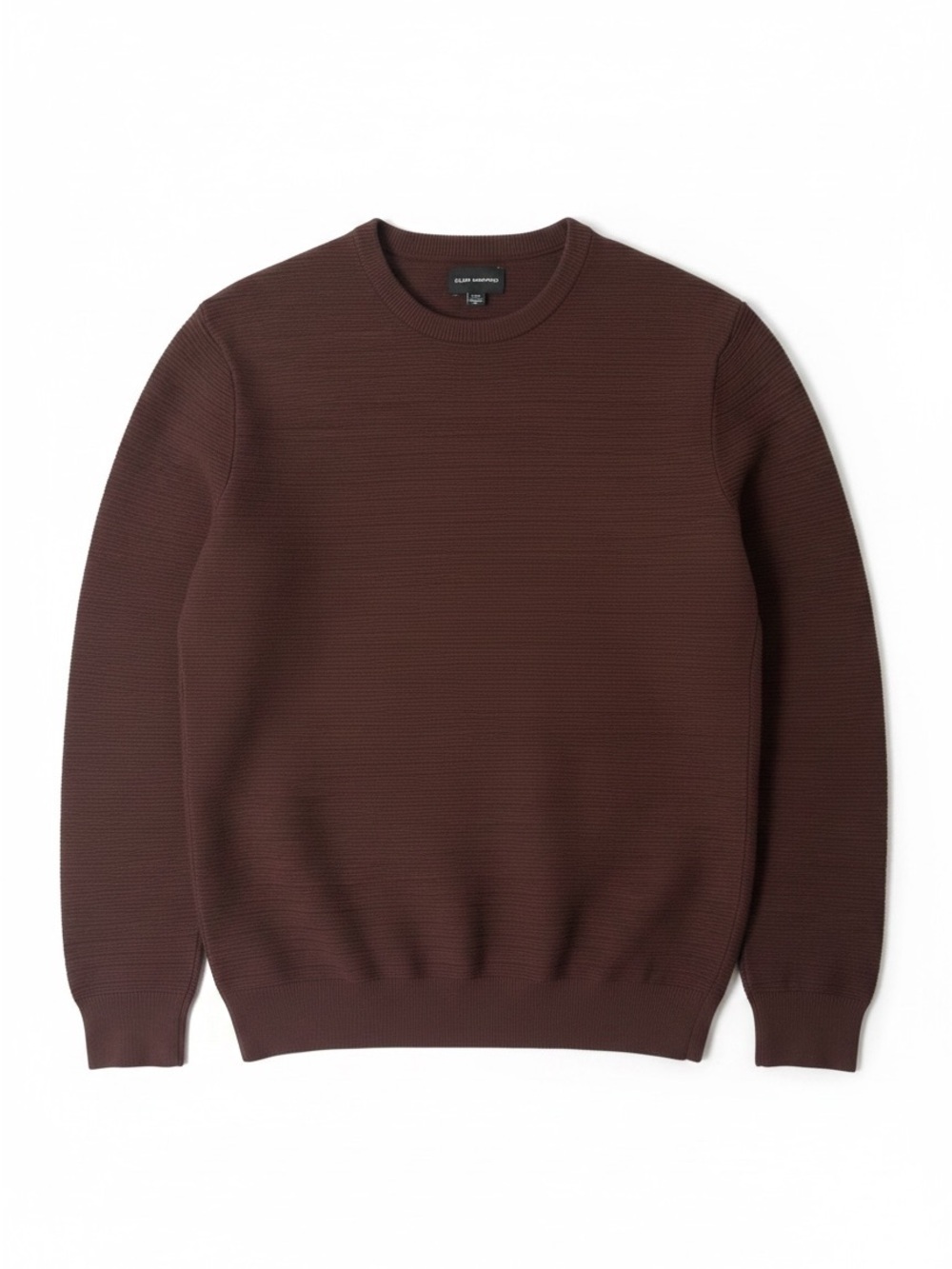 NWT Club Monaco Links Stripe Crewneck Sweater Burgundy Red Knit Size XS⁠